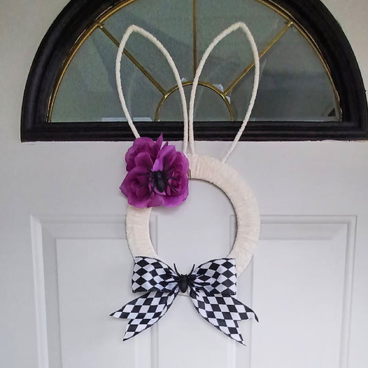 Gothic Bunny Wreath | Gothic Easter | Gothic Home Decor
