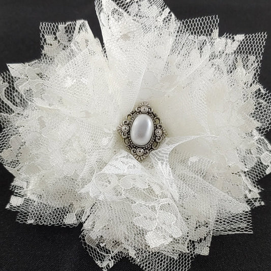 Victorian Lace Hair Clip Brooch