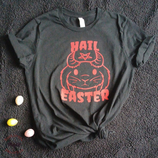 Hail Easter in Gothic Style: Sinister Bunny Shirt | High Quality Unisex Shirt